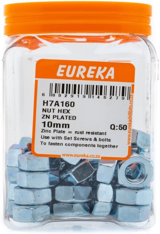 A nut is a type of fastener that has a threaded hole and is used together with bolts to fasten a stack of parts together by means of a compression force.