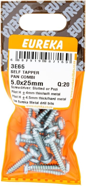 Specially threaded screws that are designed to cut threads as they are driven into untapped holes.