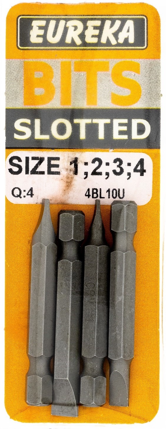 This Flat bit is ideal for driving in wood screws with slotted heads.