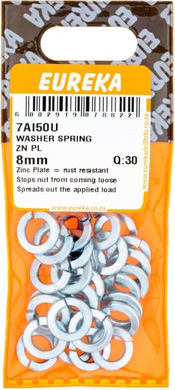 Spring washers place tension against a nut after tightening, to help prevent the nut from loosening.