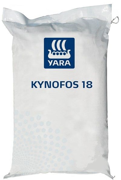 KYNOFOS 18 GRANDÉ is a feed grade dicalcium phosphate dihydrate used as phosphate source in ruminant diets. KYNOFOS 18 GRANDÉ is a granular, low dust, free flowing product. The product is soluble in diluted acids. High quality pure dicalcium phosphate dihydrate. The dihydrous form makes the product more biological available than anhydrous products. The structured physical form makes the product less dusty & easier to handle.