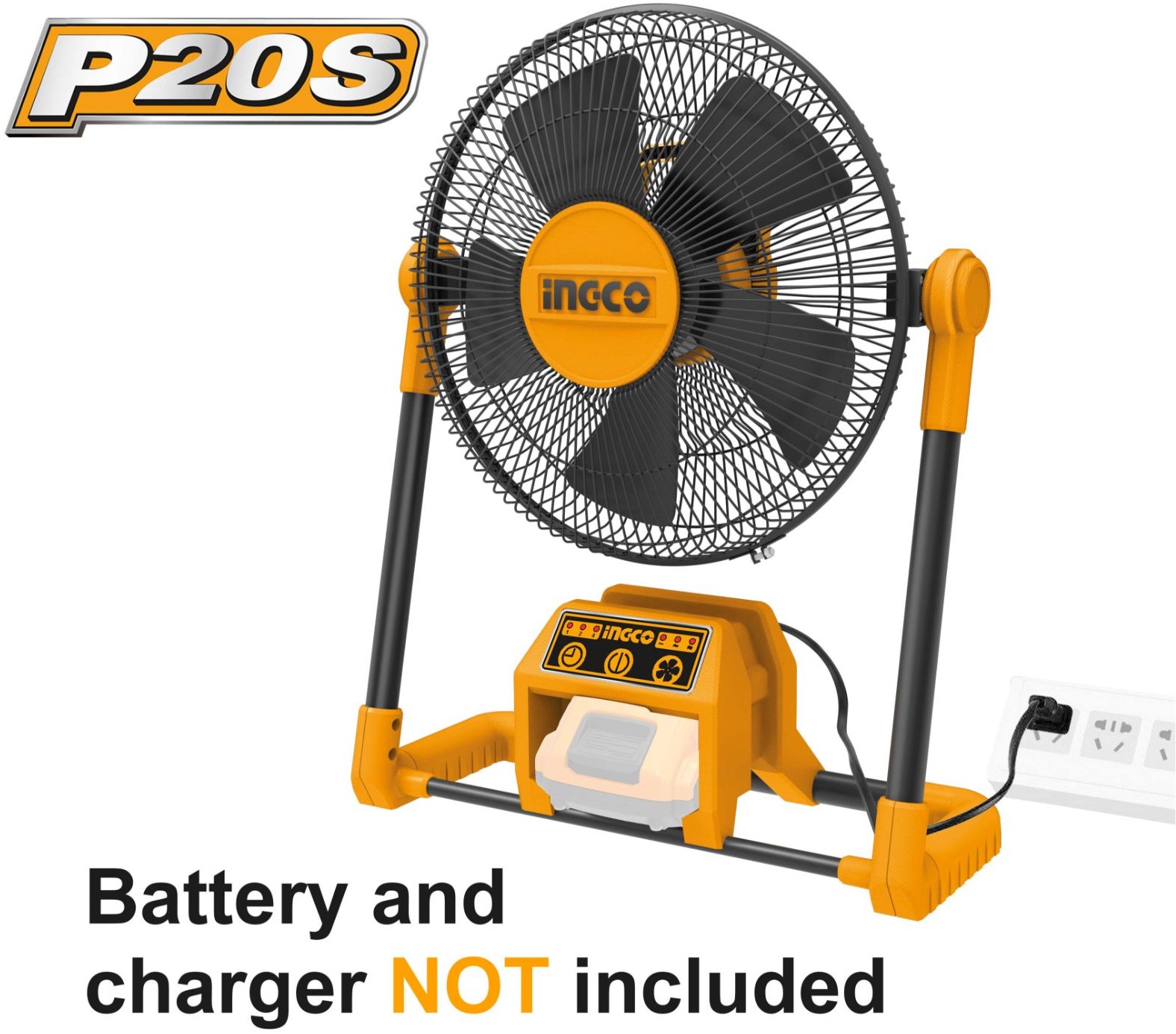 DC Voltage:20V. AC Voltage:220-240V~50/60HZ. Speed settings:3. Dimensions:12". Battery and charger sold separately. Packed by carton box.