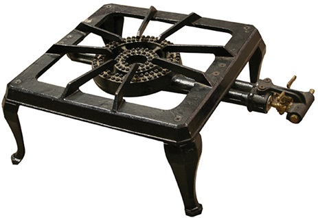 Strong and sturdy cast iron construction. Flat packed. Includes detailed assembly instructions. Double ring burner.