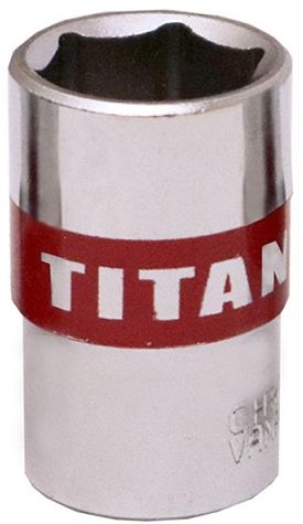 Socket titan chrome vanadium 1/2" 21mm.