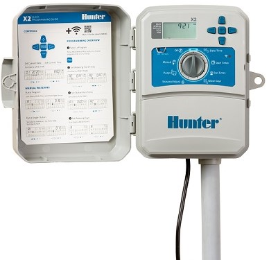 This simple irrigation controller offers optional on-site smart ET watering adjustments and handheld remote operation. This entry-level residential controller offers simple operation with smart Solar Sync compatibility. With easy-to-configure control for up to 8 stations, including 3 programs and 4 start times each, the X-Core is the perfect solution for residential applications. Plug in the revolutionary Solar Sync ET sensor and the X-Core is converted into a smart controller, that regulates irrigation runtimes based on locally measured weather. X-Core is also compatible with Hunter remotes for quick, wireless activation of irrigation. Installation, operation and maintenance are designed to be simple while still delivering optimal efficiency or reliability.