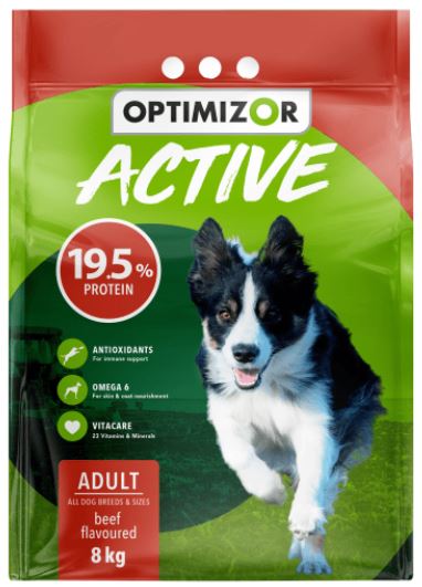 Optimizor is a high-quality dog food specially formulated for active dogs and puppies. Our resident animal nutritionist and veterinarian has ensured a balanced formula of high-quality poultry meal and rice, together with VitaCARE, to ensure optimal levels