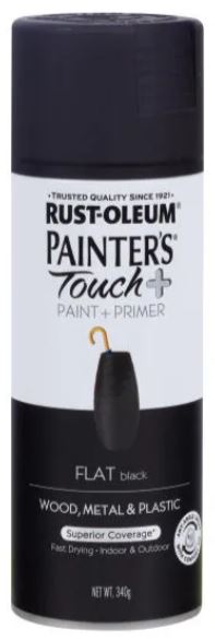 Premium brand of multiple-purpose spray paint that delivers superior coverage in a wide variety of classic and trendy colours. Any-angle spray with comfort spray tip. Smooth, durable finish. Ultimate Coverage.