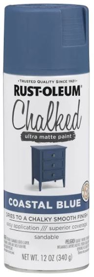 Rust-Oleum® Chalked Ultra Matte Paint creates an ultra matte finish with superior adhesion and coverage in an easy-to-use spray formula. It rejuvenates furniture and home décor with timeless elegance. It can be painted or distressed, giving any project