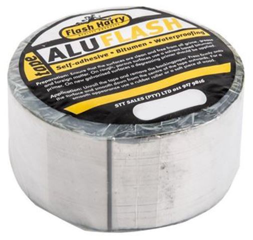 Flash Harry Alu Flash Tape. A Self-adhesive, bitumen based waterproof tape.