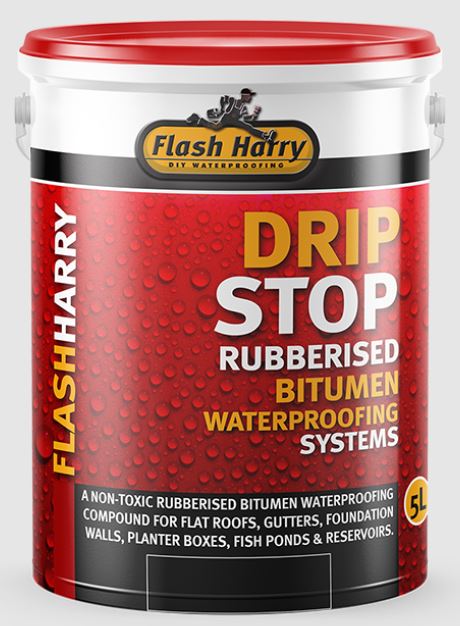 Rubberised bitumen sealer. A non-toxic water-based rubberised bitumen compound with high flexibility, ideal for fishponds, reservoirs, flat roofs, foundation walls and most roofing details.