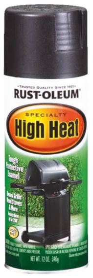 Rust-Oleum® Specialty High Heat Spray retains color and finish up to 648 degree celsius. Apply to grills, wood-burning stoves, radiators, engines or other metal items. Provides rust protection. Indoor/outdoor. Durable, corrosion-resistaint.