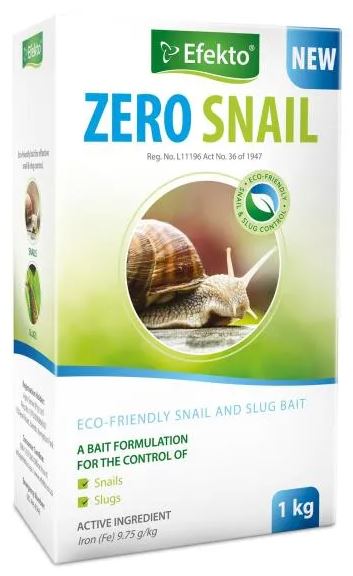 Efekto Zero Snail is fast acting against snails and slugs. Our pellets contain naturally occurring sodium ferric, which helps to control these unwanted guests in all edible and non-edible plant areas.