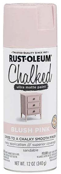 Rust-Oleum® Chalked Ultra Matte Paint creates an ultra matte finish with superior adhesion and coverage in an easy-to-use spray formula. It rejuvenates furniture and home décor with timeless elegance. It can be painted or distressed, giving any project