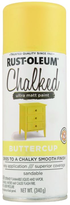 Rust-Oleum® Chalked Ultra Matte Paint creates an ultra matte finish with superior adhesion and coverage in an easy-to-use spray formula. It rejuvenates furniture and home décor with timeless elegance. It can be painted or distressed, giving any project