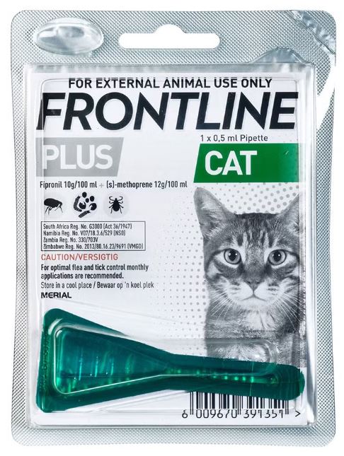 Within 24 hours FRONTLINE® Plus would have worked its way over your cats whole body by making use of the oil glands just beneath its skin, which can be seen as a kind of reservoir from which the active ingredients in FRONTLINE is released slowly and co