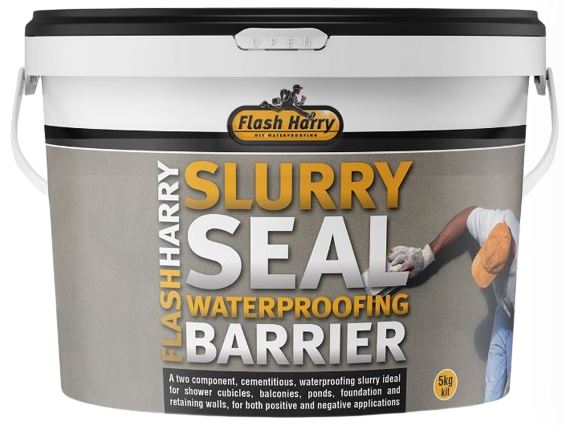 A two component, flexible, cementitious, waterproofing slurry. Ideal for use in both negative and positive applications as well as permanent submerged applications. Uses include, shower cubicles, retaining walls, foundations walls, flower boxes, fish ponds, as well as under tile applications such as small balconies and patios. Slurry Seal can be used in conjunction with a POLYPROPYLENE reinforcing membrane in areas exposed to movement or cracking. When applying Slurry Seal onto existing waterproofing systems contact the manufacturer to ensure compatibility. Slurry Seal is not recommended as a swimming pool coating or as a coating in fibre glass water features or ponds. Slurry Seal is not recommended for over coating bitumen systems.