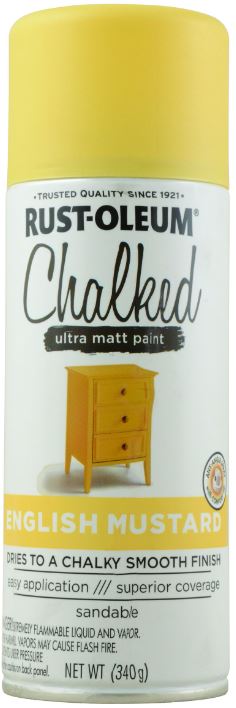 Rust-Oleum® Chalked Ultra Matte Paint creates an ultra matte finish with superior adhesion and coverage in an easy-to-use spray formula. It rejuvenates furniture and home décor with timeless elegance. It can be painted or distressed, giving any project