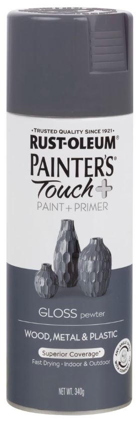 Premium brand of multiple-purpose spray paint that delivers superior coverage in a wide variety of classic and trendy colours. Any-angle spray with comfort spray tip. Smooth, durable finish. Ultimate Coverage.