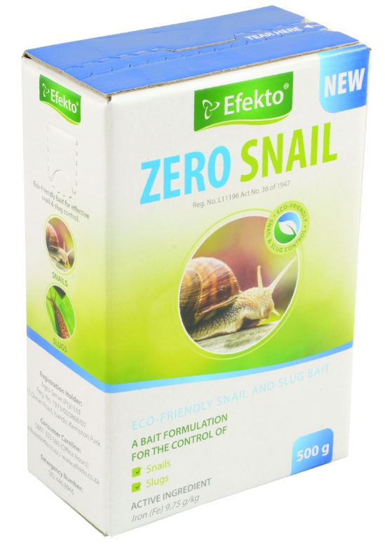 Efekto Zero Snail is fast acting against snails and slugs. Our pellets contain naturally occurring sodium ferric, which helps to control these unwanted guests in all edible and non-edible plant areas.