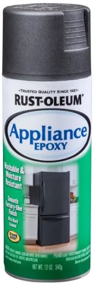 Rust-Oleum® Specialty Appliance Epoxy is an ultra-hard, moisture resistance enamel that is specifically formulated for indoor metal surfaces. It provides a smooth, washable surface for refinishing the exterior of appliances such as refrigerators, dishwash