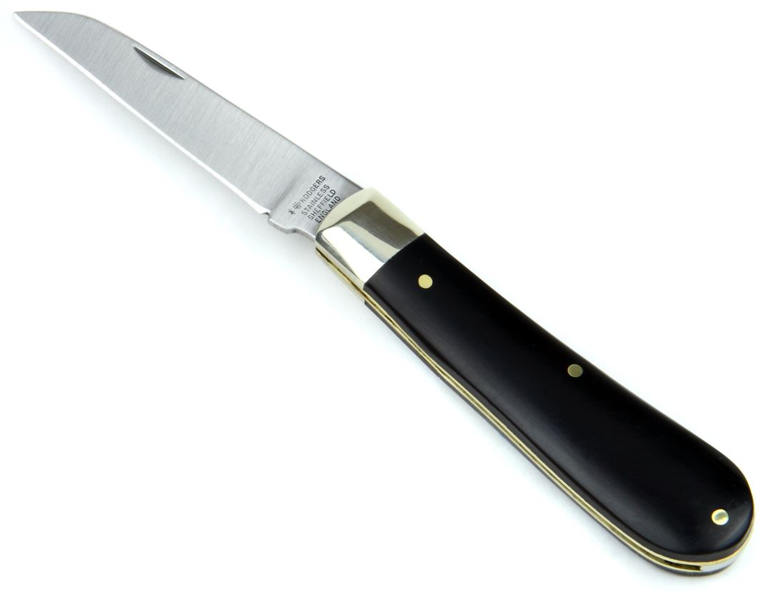 Joseph Rodgers Lambsfoot with Delrin Scales</p>This Joseph Rodgers Pocket Knife with Lambsfoot blade, solid nickel silver bolsters, brass linings and brass rivets is lovingly ground, assembled and finished by hand. The finest high carbon, stainless steel L