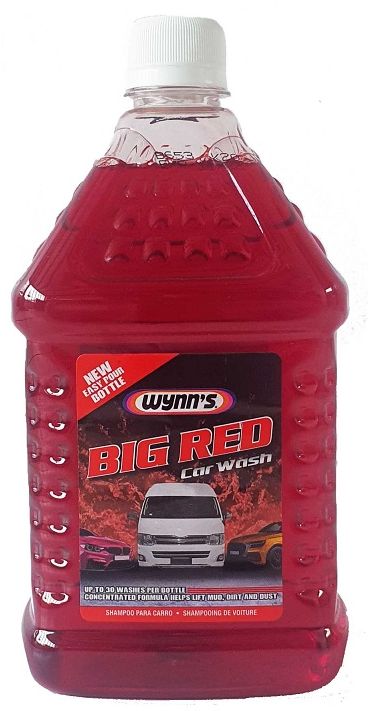 Wynn's Big Red is a great value everyday car wash to keep your car looking like new in minutes.Add to hot or cold water, lather and wash liberally to remove everyday dust and dirt.