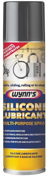 A multi-purpose silicone based spray, ideal for everyday household and elastomer lubrication such as door hinges, sticky locks, drawers, curtain rails and especially effective on rubber, plastic & nylon sliders.