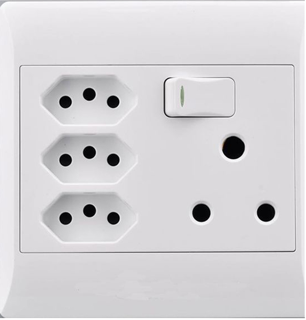 3 X 3 Pin Euro / Single 16amp Socket & Switch 4×4 White I 1 Year Warranty, Fasted installation guarantee, Time saving installation, Must be installed by a qualified electrician.