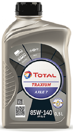 Total Traxium Axle 7 85W-140 is a high performance oil developed for axles, highly loaded gears and hypoid axles with double or single reduction requiring API GL-5. Total Traxium Axle 7 85W-140 is particularly adapted for the lubrication ZF manual transmission with drain interval based on OEM recommendations.