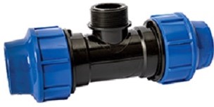 PP Compression fittings are widely used in water supply and irrigation.Fast & Reliable connection: Split ring opening has been optimized to make pipe insertion even easier.Turning of pipes can be prevented by inner threaded during installation.Specification:Pipe and fittings shall be manufactured from virgid PP (Polypropylene) compunds.Compression fittings are an excellent alternative to sweating two pipes together.Fields of Application:Piping networks for water supply of public works.Piping networks for water treatment systems.Working pressure:At 20°C - PN16 (Threaded fittings: PN124)