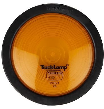 Semi-sealed waterproof amber lens ideal for trucks and trailers.