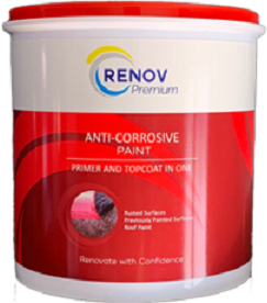 Renov ACP 28 is an anti-corrosive primer and suitable as topcoat on mild steel, previously painted metals, roof sheeting and rusted surfaces.