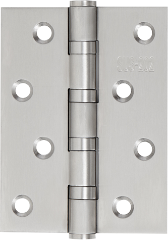 Hinge Pair Stainless Steel Ball Bearing 100mm x 75mm x 2mm & incl Screws.