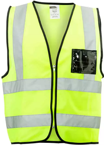 Suitable for use in areas where visibility of the wearer is at risk, I.E. Heavy duty moving vehicles operations in dark environments. . EN4 Style reflective jacket with zip, ID pouch & reflective tape25gsm² 100% polyester orange/lime fabricStandard wash silver reflective tape. Not suitable for use with chemicals or where there is a potential burning hazard present.