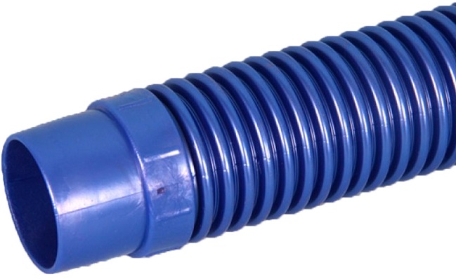 Dark blue economical replacement hose that fits all makes of pool cleaners.