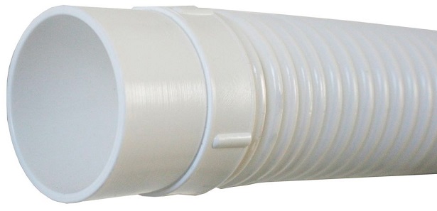 White economical replacement hose that fits all makes of pool cleaners.