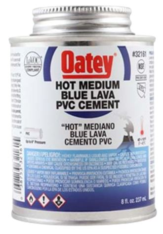 PVC Cement Oatey Hot Blue Lava 118ml.