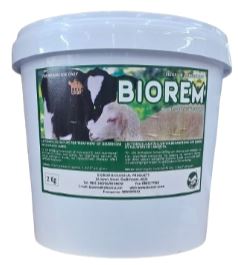 BIOREM is a registered PROBIOTIC according to Act 36 of 1947. BIOREM contains large quantities of micro-organisms that are cultivated on a Lucerne medium. The product looks like milled lucerne, with a typical sour acetic smell. The species of lactic acid bacteria in BIOREM are specifically selected for their ability to multiply under conditions which are usually not very favourable to the conventional micro-organisms in the digestive tract, as well for their antagonism against specific pathogens.