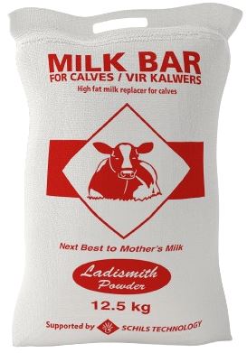 Ladismith Powder's Milk Bar is an excellent solution for calves, as it is more economical than fresh milk, is suitable for all calf breeds, better meets the nutrition needs of the calf and is clean and sterile and does not contain any harmful bacteria.