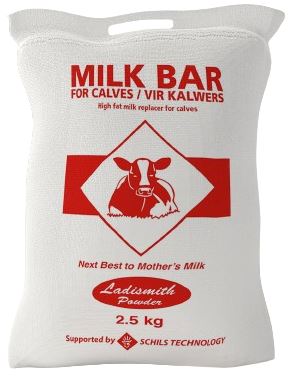 Ladismith Powder's Milk Bar is an excellent solution for calves, as it is more economical than fresh milk, is suitable for all calf breeds, better meets the nutrition needs of the calf and is clean and sterile and does not contain any harmful bacteria.