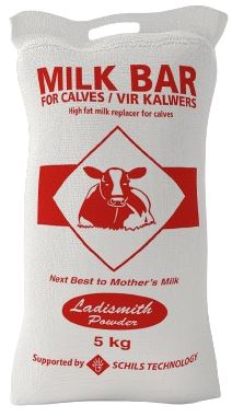 Ladismith Powder's Milk Bar is an excellent solution for calves, as it is more economical than fresh milk, is suitable for all calf breeds, better meets the nutrition needs of the calf and is clean and sterile and does not contain any harmful bacteria.