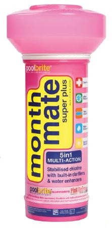 Sanitiser, Clarifier, Water enhancer & Algae preventative. Convenient. Consistent chlorination for healthy, clear water. No residue, wont cloud water. Sunlight protected, saves money.