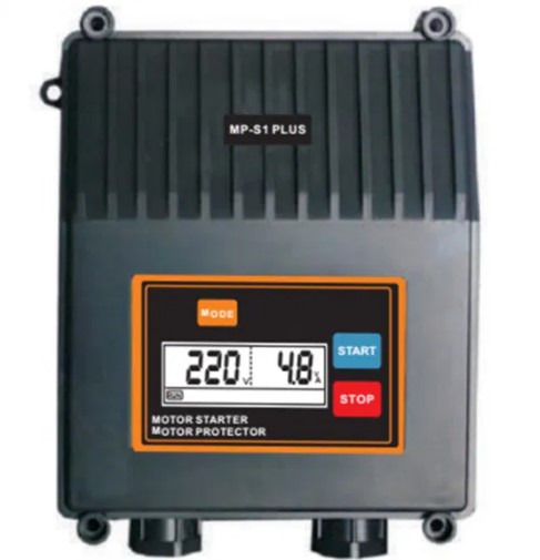 Control and protect universal pump using liquid probe sensor or float switch or pressure switch to control pump start and stop. Adopting liquid probe or float switch or pressure switch to control pump start and stop. Applied for water supply by liquid level control through float switch or liquid probe. Applied for booster by pressure control through pressure switch and pressure tank. Applied for drainage by liquid level control through float switch or liquid probe.