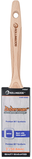 Paint Brush best with Water based paints (Acrylic,PVA, Latex). 100% Solid Round Tapered Polyester Filament.Laser Engraved Beechwood Handle Provides A Comfortable & Secure Grip For Long Use