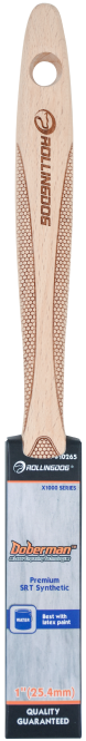 Paint Brush best with Water based paints (Acrylic,PVA, Latex). 100% Solid Round Tapered Polyester Filament.Laser Engraved Beechwood Handle Provides A Comfortable & Secure Grip For Long Use