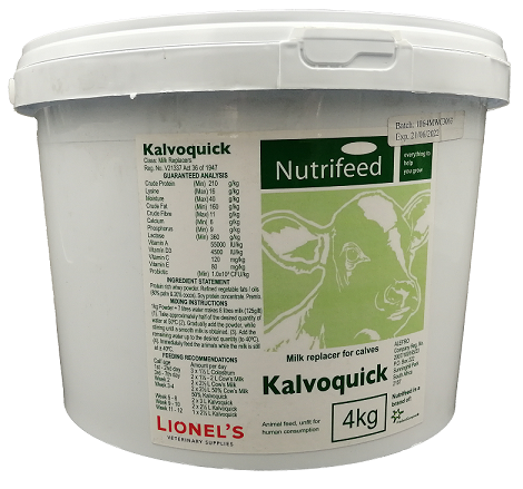 Kalvoquick is a premium milk replacer for rearing calves which can be used from the seventh day up to 10 weeks after birth.