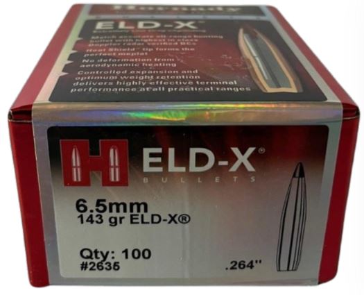 Hornady Bullets 6.5-143gr ELD-X