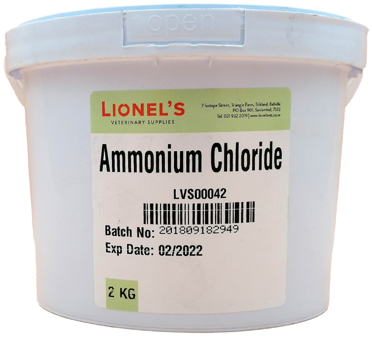 Ammonium Chloride 2kg Lionel's Vet