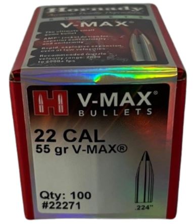 Hornady Bullets 22-55gr V-Max