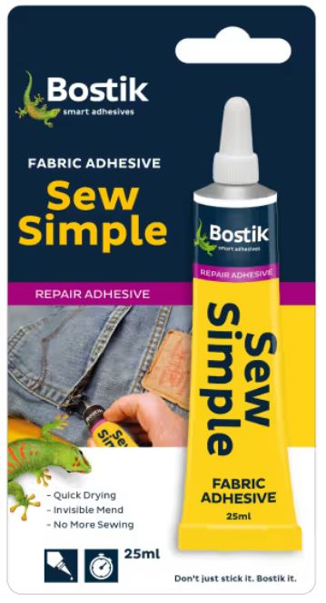 A water-based natural latex that can be used to permanently bond and repair clothing and fabrics. It is fast drying and provides a convenient alternative to sewing and stitching. It can be machine washed, ironed and remains flexible when dry.